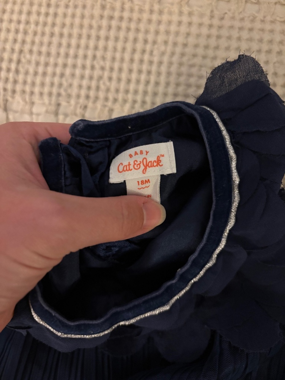 Cat & Jack Navy Toddler Fancy Dress 18mos